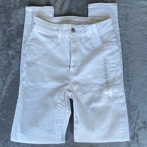 American Eagle Ripped Jeans (White)